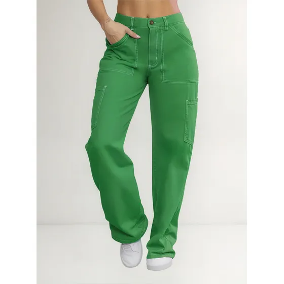 Pantalón Mujer Verde Atypical 5108