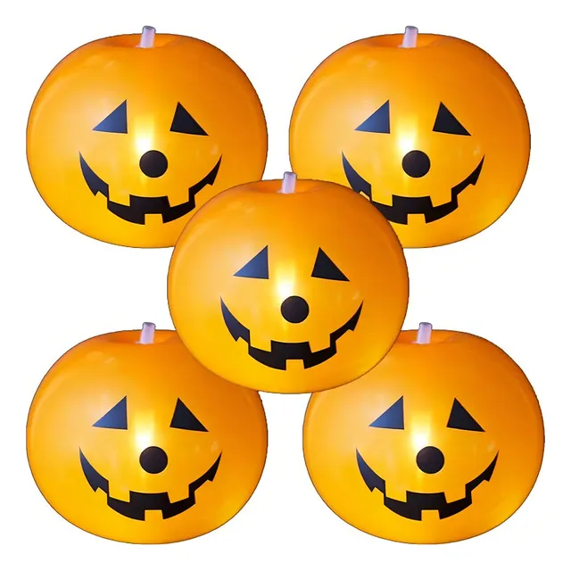 Globo decorativo con forma de calabaza para Halloween, 25 cm, ref. 5 unidades Rizzo