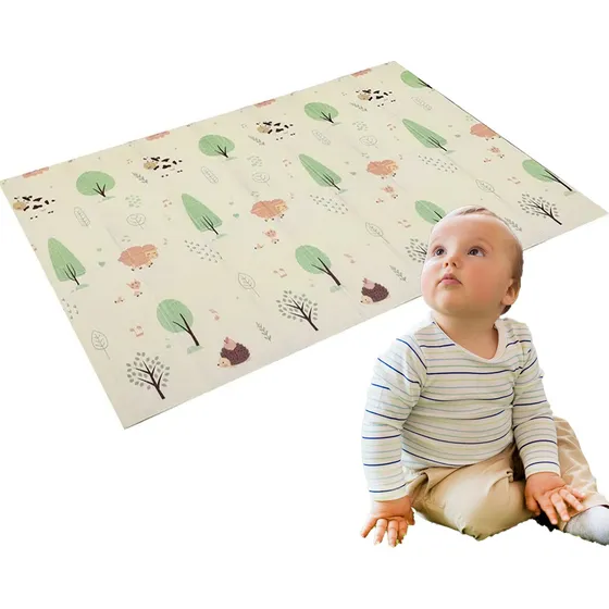 Alfombra Bebe Antigolpes Reversible Goma Plegable Piso Manta