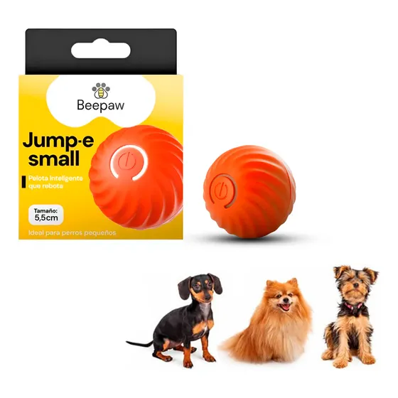Pelota Interactiva Juguete Beepaw Jump-e Perros Pequeños Color Naranja