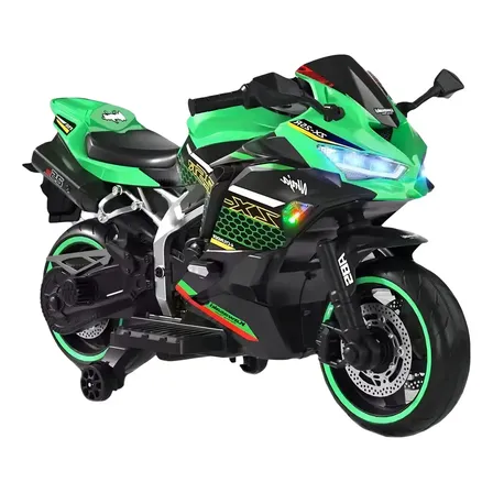 Moto Elétrica Infantil Super Speed Verde 12v Voltagem Do Carregador 110v/220v