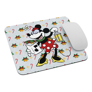 Mouse Pad Svart Minnie Mouse Vintage Feliz Navidad Md4 Mouse Pad Svart Minnie Mouse Vintage Feliz Navidad Md4