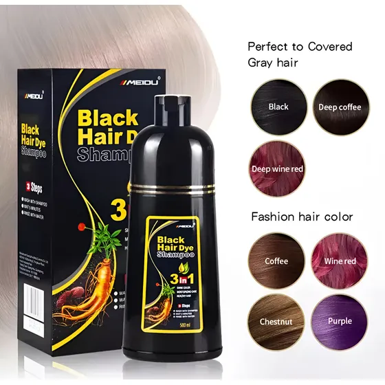 Shampoo Tinte Meidu 100% Cobertura Canas, Tasa Del Bcv
