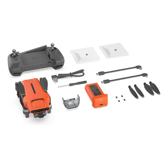 Drone FIMI MINI 3 4K 60fps Super Night 9km de Alcance Gimbal de 3 Eixos Ultraleve 249g Laranja
