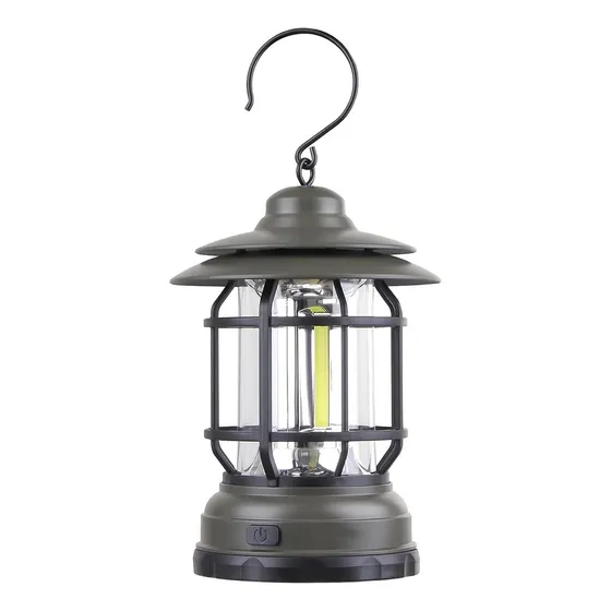 Lampião Led Acampamento Lanterna Portatil Camping Retro Cor