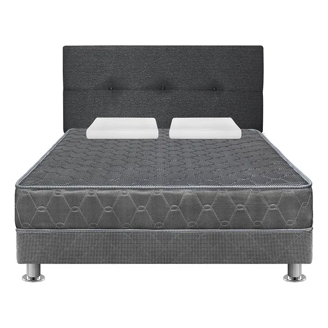 Juego Dormitorio Forli Acqua Gris 2plz + Sofá Cama