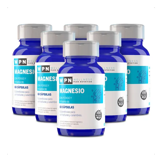 Wpn Magnesio Con Potasio & Vit B6 60 Capsulas Pack 6 Meses