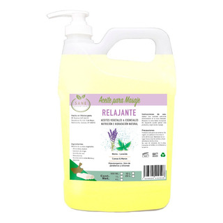 Aceite Para Masaje Relajante Lavanda Menta 4 Litros Sane Aceite Para Masaje Relajante Lavanda Menta 4 Litros Sane