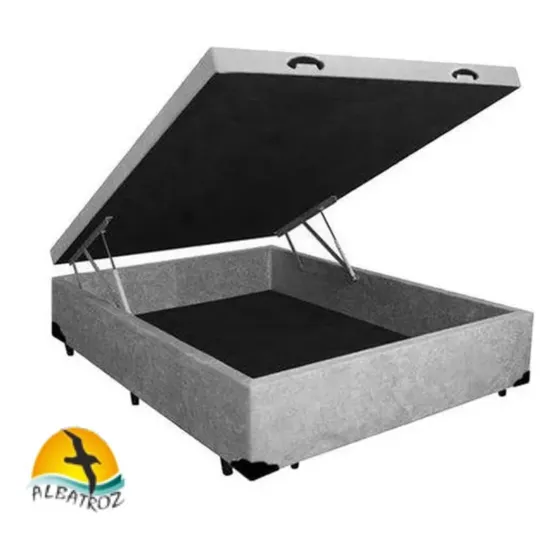 Cama Box Baú Casal Padrão 138 X 188 - Blindado / Reforçado 