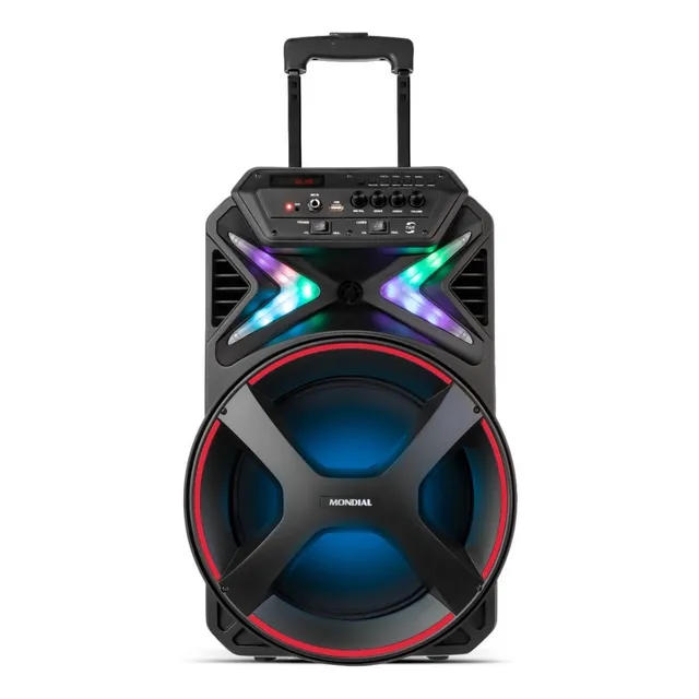Caixa Amplificada Connect Lights Cm-400 Preta Mondial Bivolt Cor Preto 110v/220v