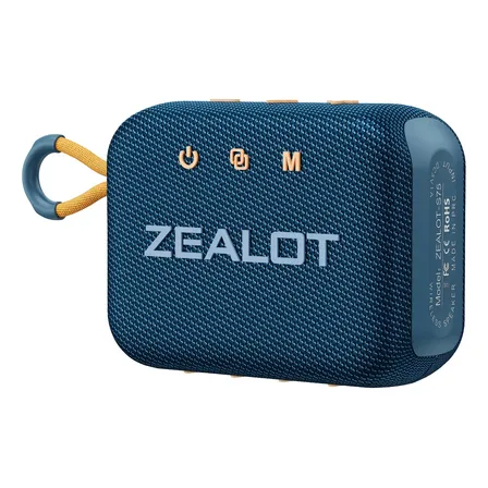 Parlante Bluetooth Portátil Zealot S75 Mini 20 W Ipx7 Azul