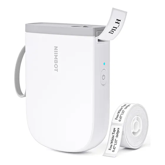 Impressora De Etiqueta Portátil Niimbot D110-h + 1 Rolo Papel De Etiqueta 300dpi Tipo C