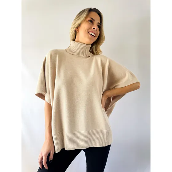 Polera Poncho Lulyna Oversize Sweater Bremer Mujer