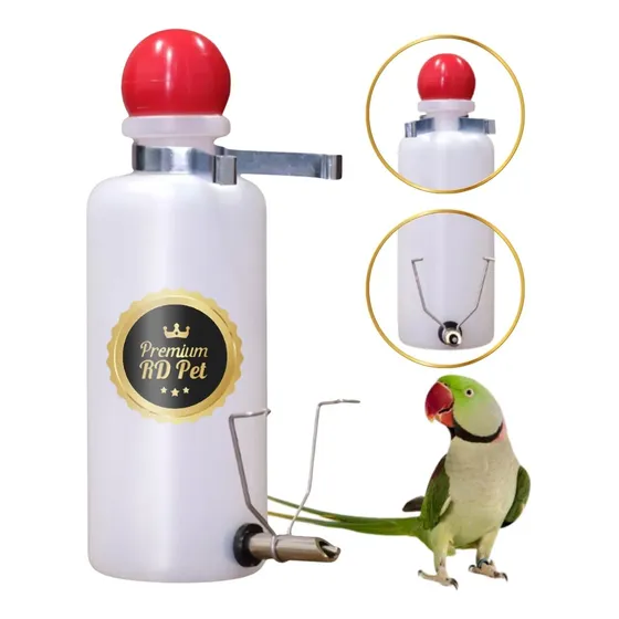 Bebedouro Automático 500ml Aço Inox Grande Alexandre Aves