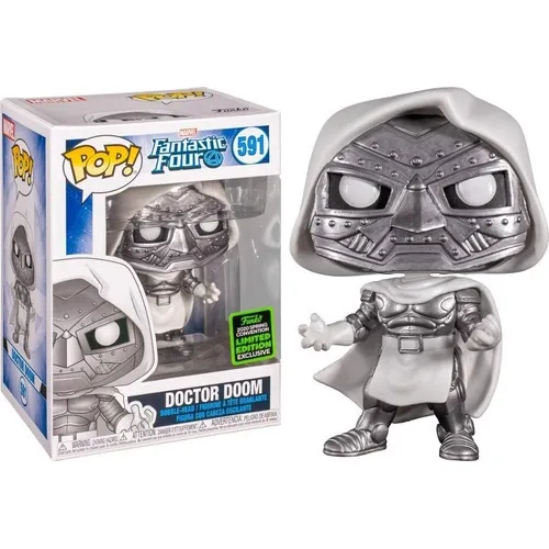 Boneco Funko Pop Marvel Doctor Doom 591 Quarteto Fantastico