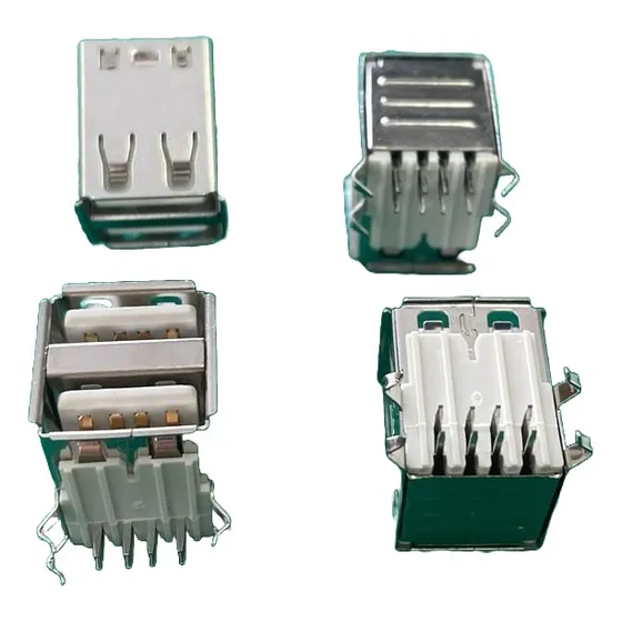 5x Conector Usb Duplo Tipo A Femea 90° Pci