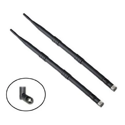 2 Pack Alfa 9dbi Wifi Booster Sma Antena Omnidireccional 