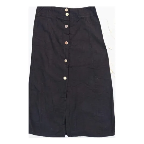 Falda Larga Maxi Juvenil Casual Azul Negra Mujer Cristiana