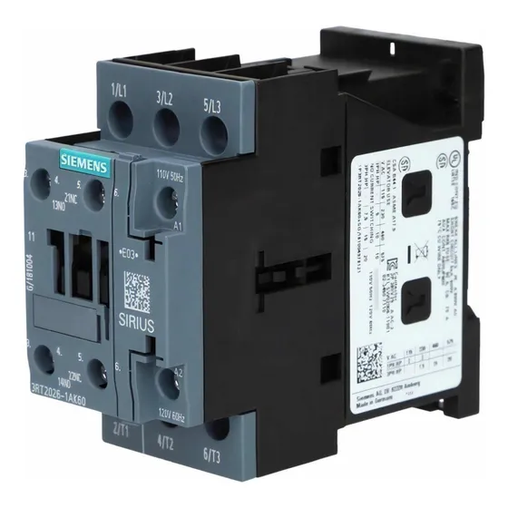 Contactor De Potencia Ac-3, 25amp 11kw 3rt2026-1ak60 Siemens