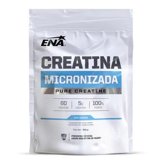 Creatina Micronizada 300 Gramos 100% Monohidrato - Ena