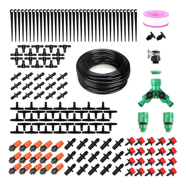 Kit De Riego Goteo Manguera 40m Y 158piezas / Jardin Plantas