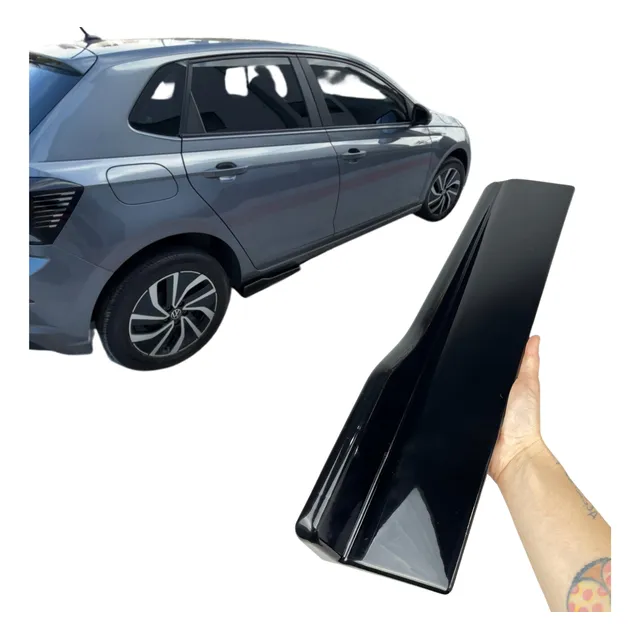 Saia Lateral Universal Spoiler Ajustável Black Piano Audi Rs