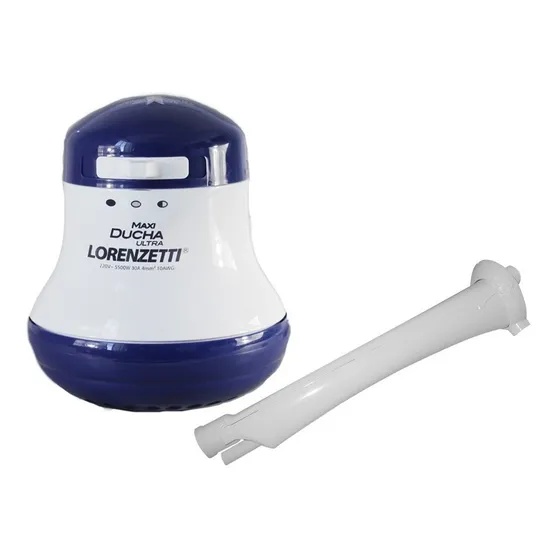 Lorenzetti ducha eléctrica 5400w con brazo prolongador 30cm color azul potencia 5400 w