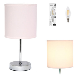 Lámpara De Mesa Cromada Para Sala De Estar, Oficina Y Más Lámpara De Mesa Cromada Para Sala De Estar, Oficina Y Más