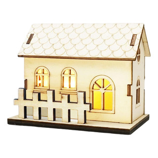 Mini Casa De Navidad Mini Casa De Madera De Navidad Hecha A Mini Casa De Navidad Mini Casa De Madera De Navidad Hecha A