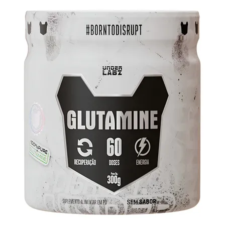 Glutamine Under Labz 100% Glutamina Glutapure Aminoácido Glutamina 300g