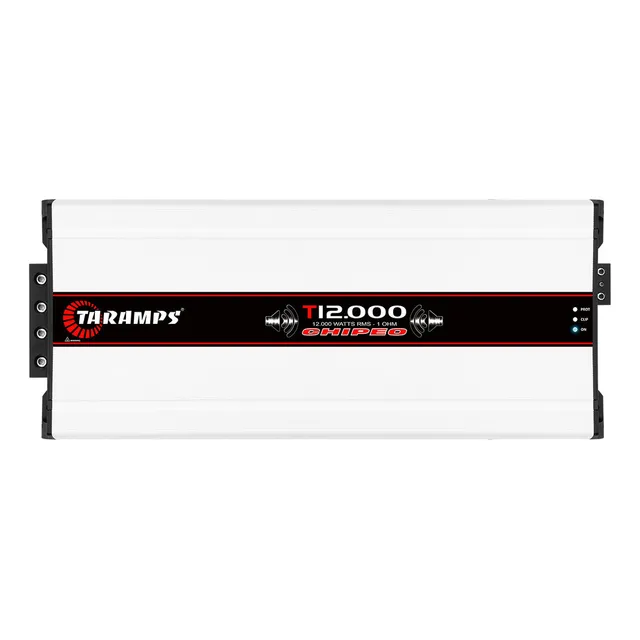 Modulo Taramps 12000 Chipeo 1 ohm Som Automotivo Amplificador T12000 W Rms Potencia 5 Hz a 5.000 Hz Racha Paredão Carretinha Caixa Porta Mala Caminhonete 1 Canal