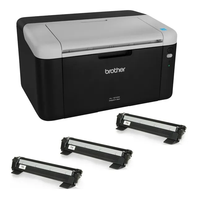 Impresora Láser Brother Hl1212 Wifi Monocromatica + 3 Toner