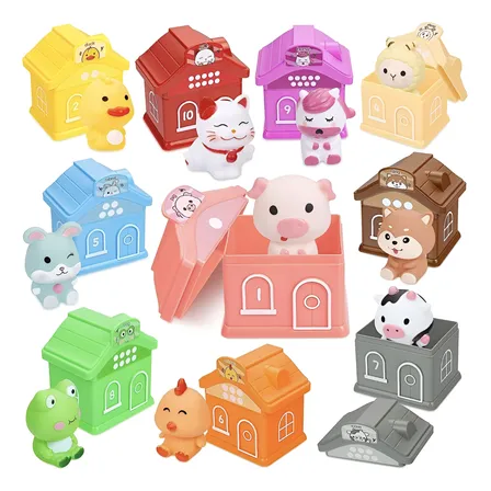 Juego De Clasificación  Peekaboo Animales Colores Y Números