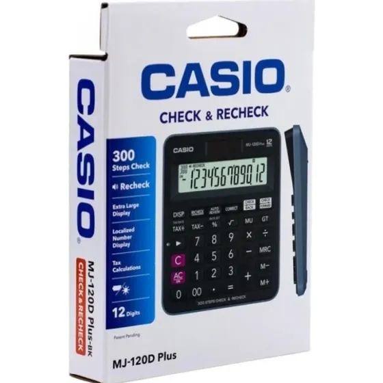 Casio Mj120d Plus 12digitos Con Verificacion Dual