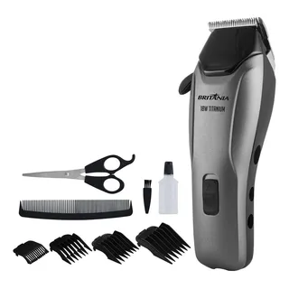Cortador De Cabelos BritĂąnia Bcr18t Titanium 18w Cor Cinza Cortador De Cabelos BritĂąnia Bcr18t Titanium 18w Cor Cinza
