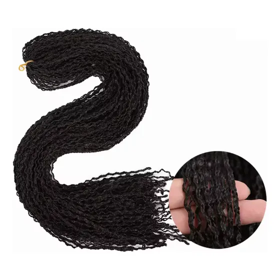 Pelo Cabello Kanekalon Afro Rizado, Rizo Rulo Trenzado 60cm