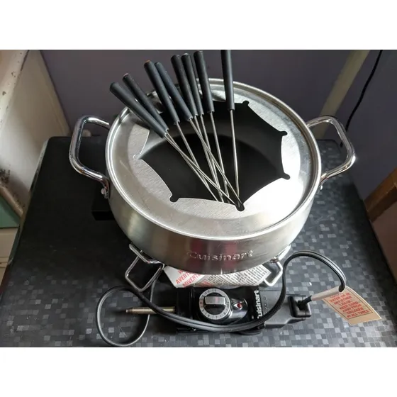 Fondue,fiestas Juego Olla Electrica Fondue Cuisinart.