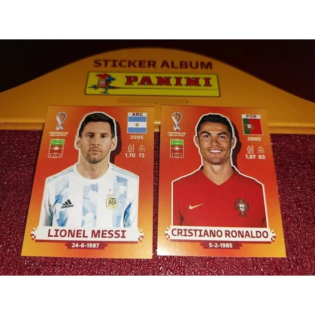 Barajitas Messi Arg19 Cristiano Por17 Fifa Qatar2022 Mundial