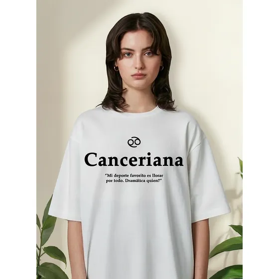 Remera Canceriana Signo Zodiaco Personalizada Taort Unisex