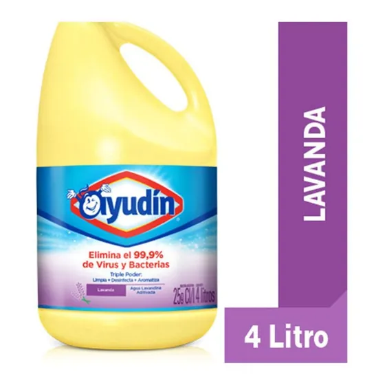 Lavandina Ayudin Triple Poder Lavanda X 4 L