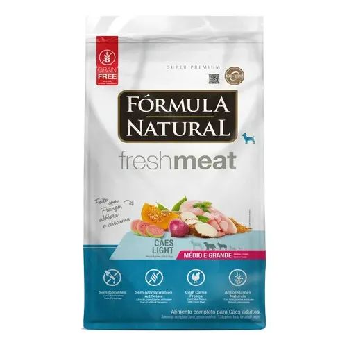 Ração Fórmula Natural Fresh Meat Cães Adultos Light 12kg