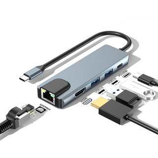 Adaptador Tipo C A Ethernet 1000mbps 2x Usb 3.0 Hdmi Adaptador Tipo C A Ethernet 1000mbps 2x Usb 3.0 Hdmi