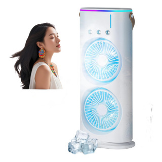 Ventilador Portátil Lleno De Agua Con 2 Salidas De Aire Ventilador Portátil Lleno De Agua Con 2 Salidas De Aire