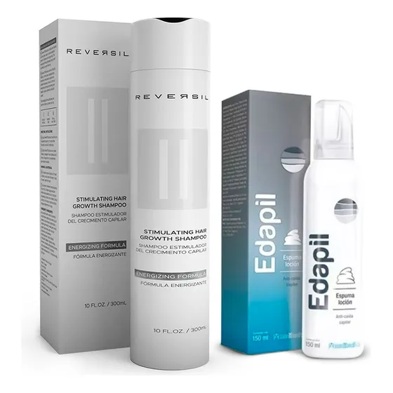 Edapil Loción Espuma + Reversil® Shampoo Estimulador