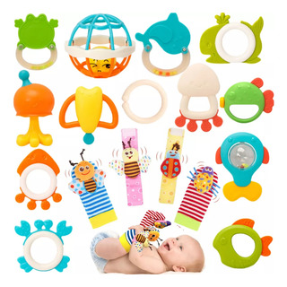 17sonajas Para Bebe Calcetines Juguete Estimulación Temprana 17sonajas Para Bebe Calcetines Juguete Estimulación Temprana