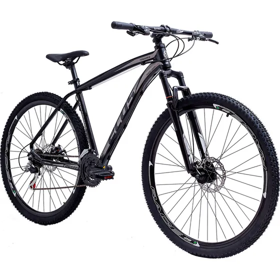 Bicicleta Aro 29 Ecos Touareg Cambios Shimano Para Mtb 24v Cor Preto/cinza Tamanho Do Quadro 17