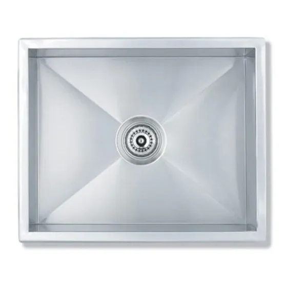 Bacha Cocina Simple Mi Pileta Etna 720e Encastre 50x40x22 Color Acero