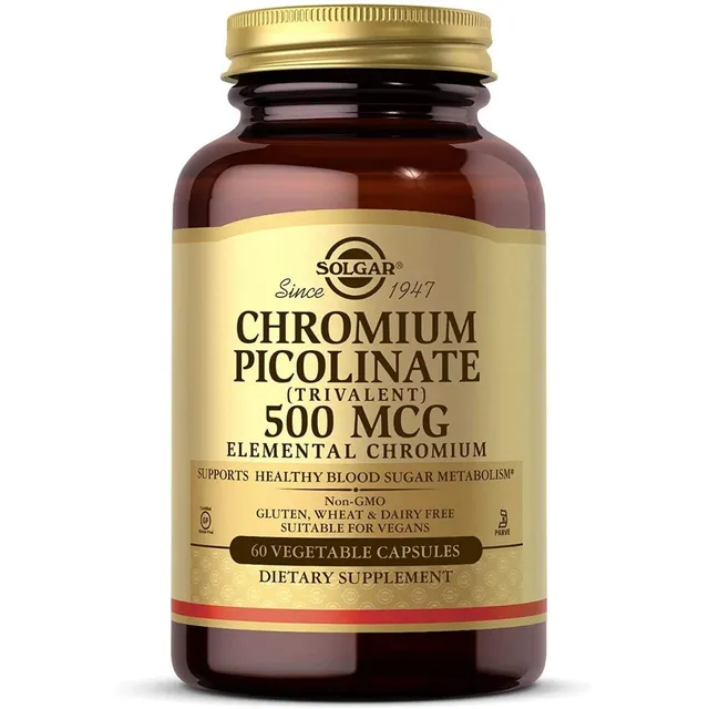 Picolinato De Cromo 500 Mcg Solgar 60 Capsulas