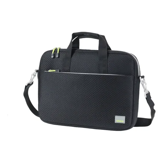 Porta Laptop American Tourister Snap Max Color Negro Diseño De La Tela Liso