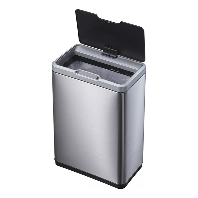 Linda Lixeira Automática Sensor 50 Litros Aço Inox Cozinha Linda Lixeira Automática Sensor 50 Litros Aço Inox Cozinha
